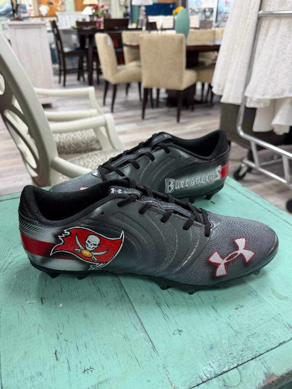 Under Armour - Football Cleats - CUSTOM - Size 12 - Buccaneers